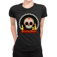 Artistshot Hot Trend Nicaragua Calavera Country Day Of The Dead Dia De Ladies Fitted T-shirt | Artistshot