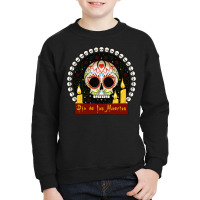 Artistshot Hot Trend Nicaragua Calavera Country Day Of The Dead Dia De Youth Sweatshirt | Artistshot