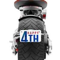 4 July Day Motorcycle License Plate | Artistshot