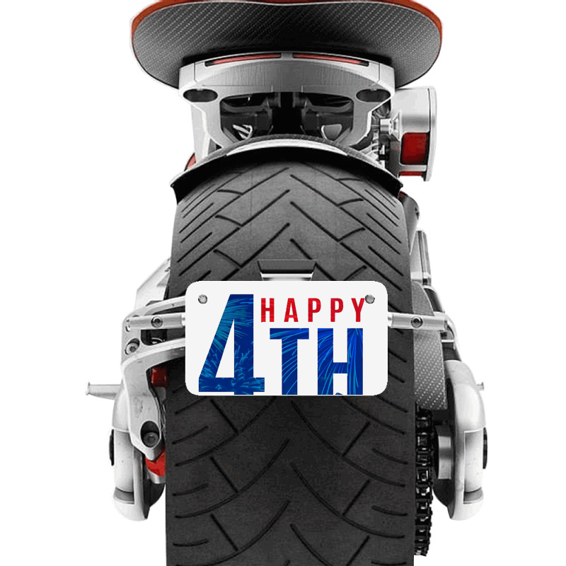 4 July Day Motorcycle License Plate | Artistshot