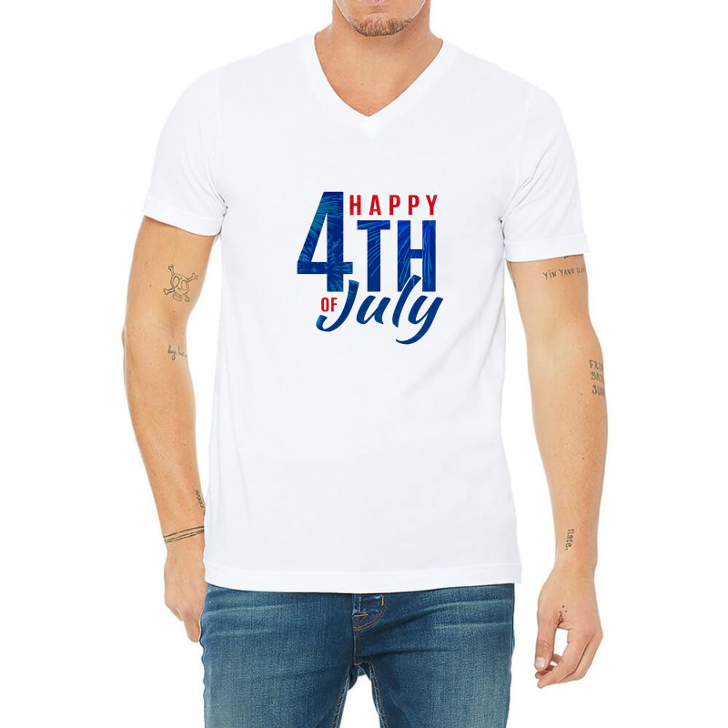 4 July Day V-neck Tee | Artistshot