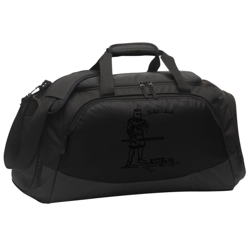 Tis But A ,sketch Active Duffel | Artistshot