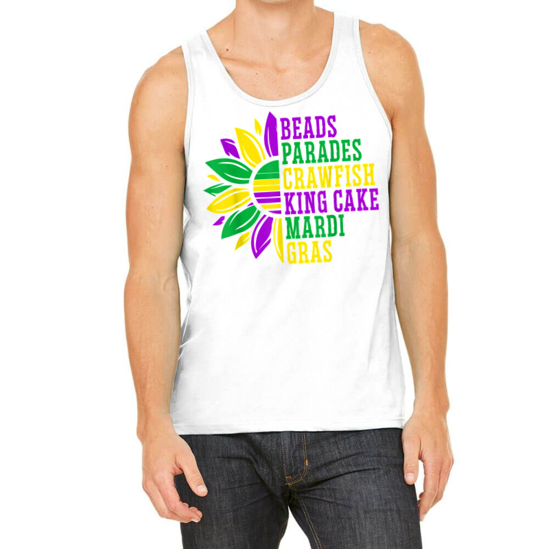 Beads Parades Crawfish King Cake Mardi Gras Celebration T Shirt Tank Top | Artistshot