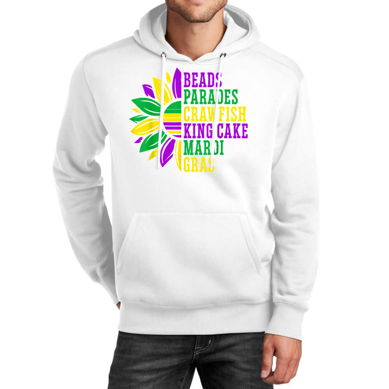 Beads Parades Crawfish King Cake Mardi Gras Celebration T Shirt Unisex Hoodie | Artistshot