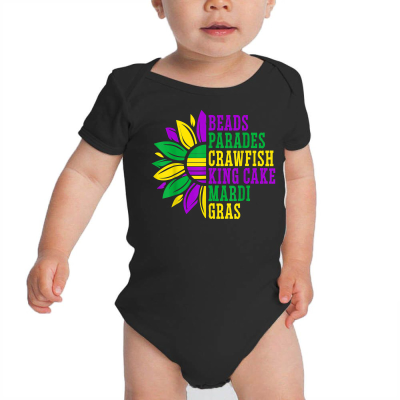 Beads Parades Crawfish King Cake Mardi Gras Celebration T Shirt Baby Bodysuit | Artistshot