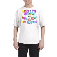 Billiard Ball Pool Table Billiards Peace Love Snooker T Shirt Youth Tee | Artistshot