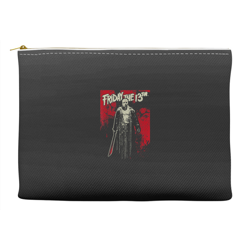 Friday The 13th Jason Drip T Shirt Accessory Pouches | Artistshot