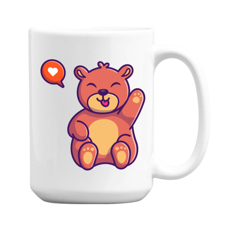 Cute Teddy Bear Beige Coffee Mug