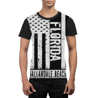 Artistshot Hot Trend Hallandale Beach Florida Hallandale Beach America Graphic T-shirt | Artistshot