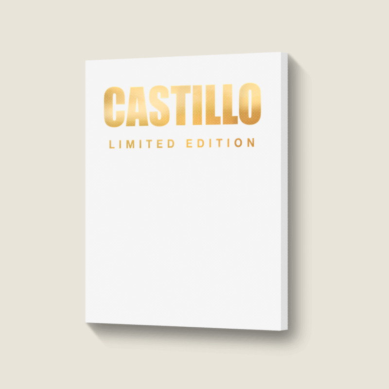 Castillo Limited Edition Last Name Personalized Surname T Shirt Portrait Canvas Print | Artistshot