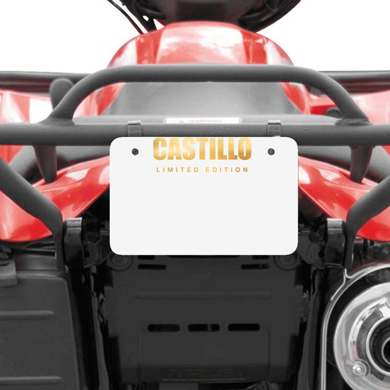 Castillo Limited Edition Last Name Personalized Surname T Shirt Atv License Plate | Artistshot