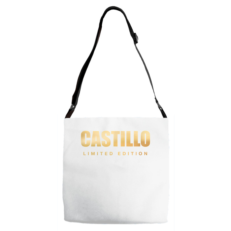 Castillo Limited Edition Last Name Personalized Surname T Shirt Adjustable Strap Totes | Artistshot