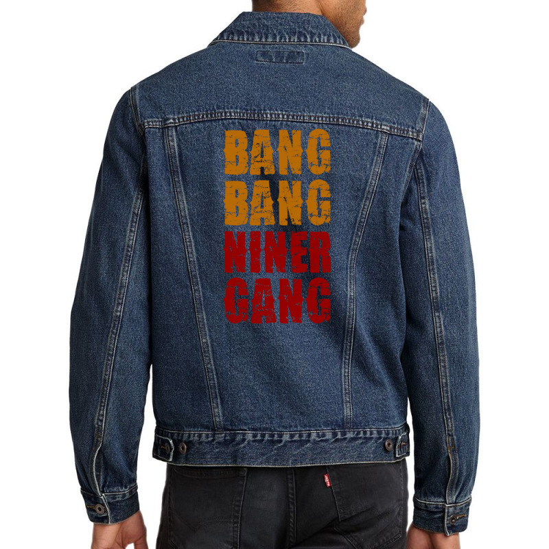 Bang Bang Niner Gang Football Men Denim Jacket | Artistshot