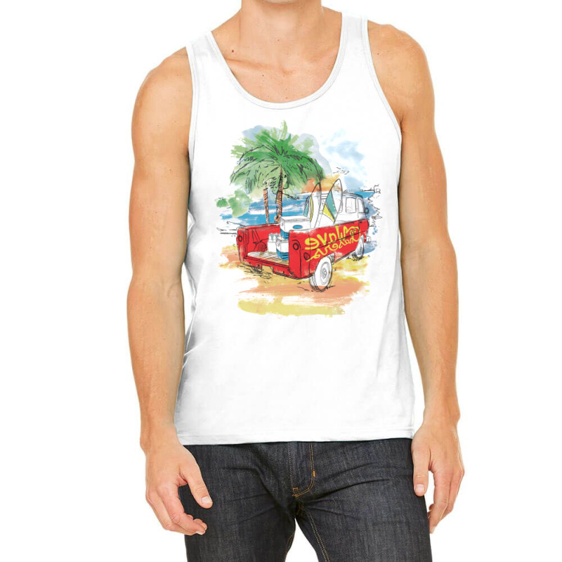 Beach Car Sunset Tank Top | Artistshot