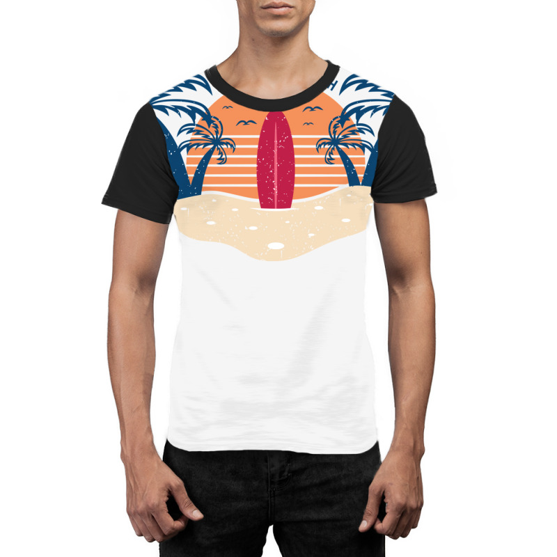 Beach Paradise Graphic T-shirt | Artistshot