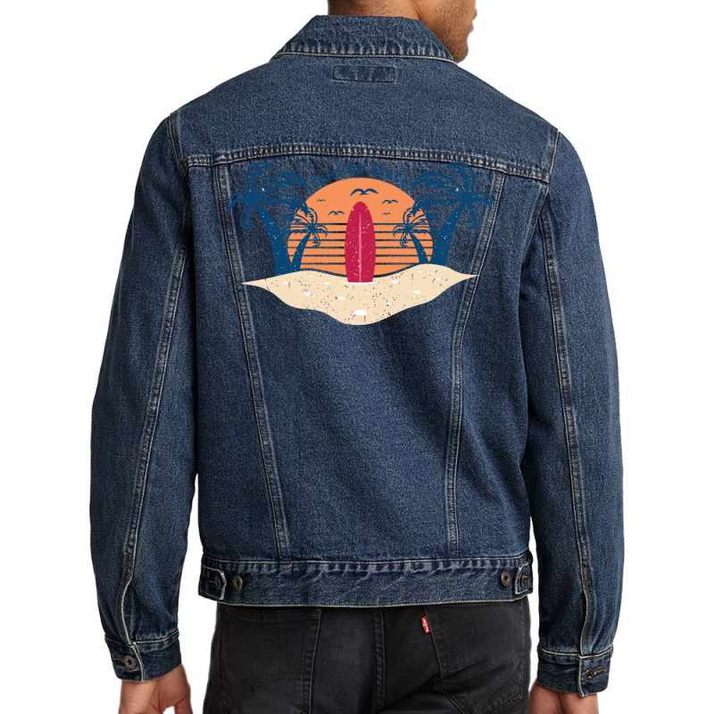 Beach Paradise Men Denim Jacket | Artistshot