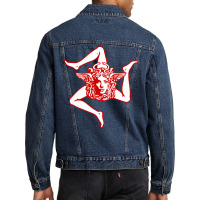 Trinacria Men Denim Jacket | Artistshot