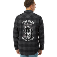 Ride Hard Old Motorcycle Flannel Shirt | Artistshot