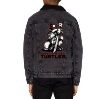 Turtle Leo Sword Unisex Sherpa-lined Denim Jacket | Artistshot