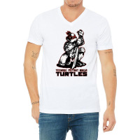 Turtle Leo Sword V-neck Tee | Artistshot