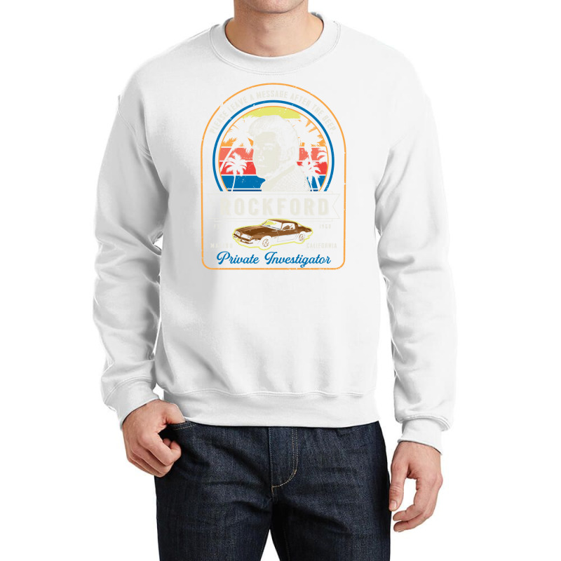 Rockford Investigations Crewneck Sweatshirt by vilykinuef | Artistshot