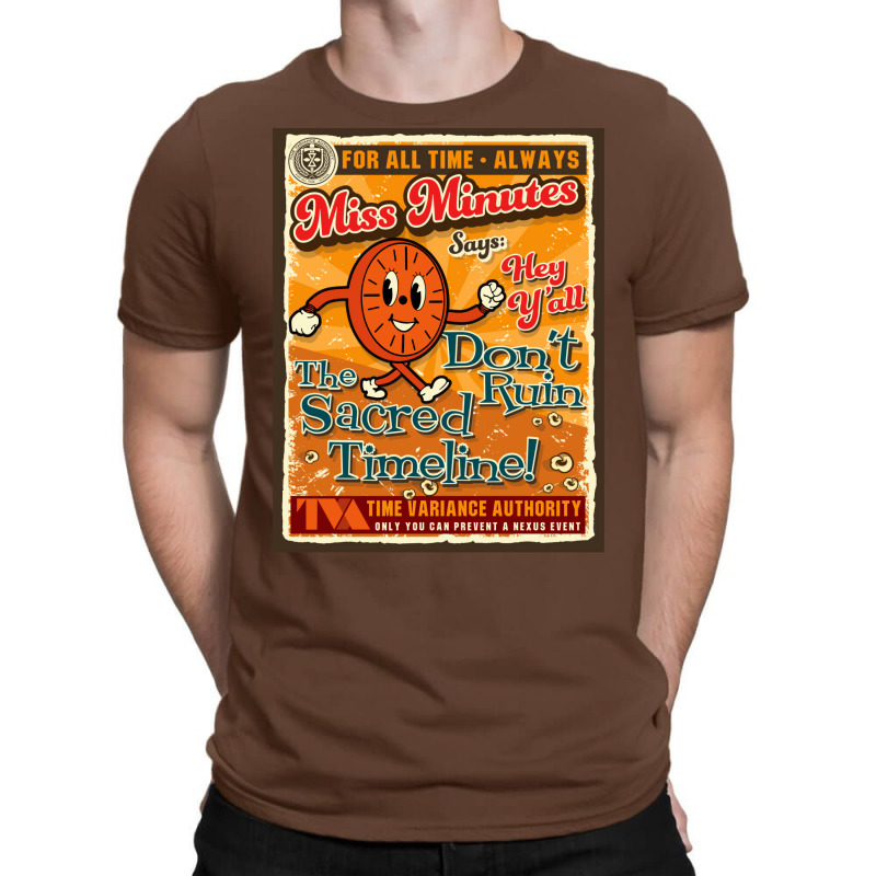 Tva Miss Minutes Retro Poster T-shirt | Artistshot