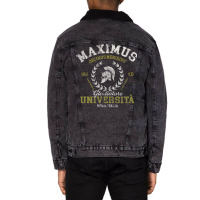 Maximus University Unisex Sherpa-lined Denim Jacket | Artistshot