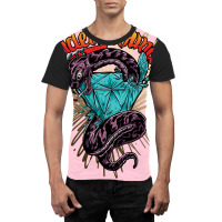 Underground Snake Diamond Graphic T-shirt | Artistshot