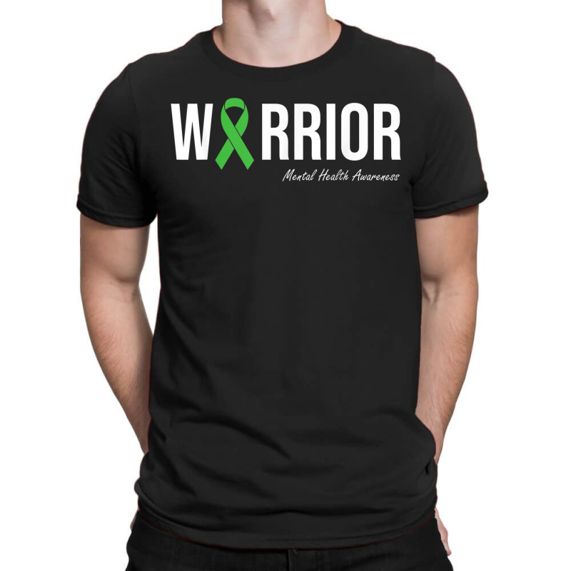 Mental Health Awareness Green Ribbon T-shirt | Artistshot