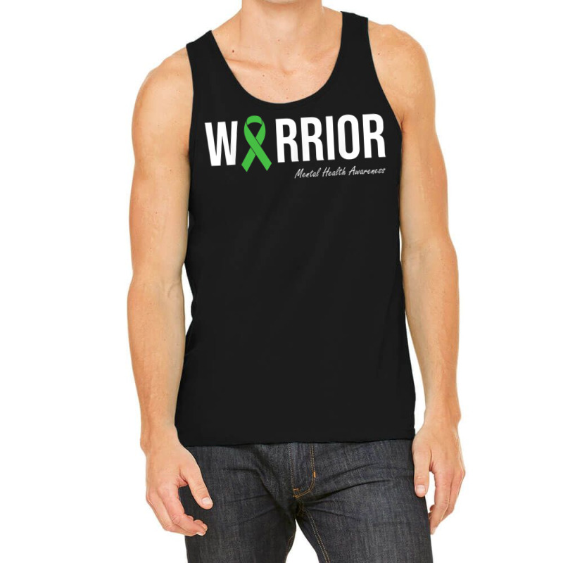 Mental Health Awareness Green Ribbon Tank Top | Artistshot