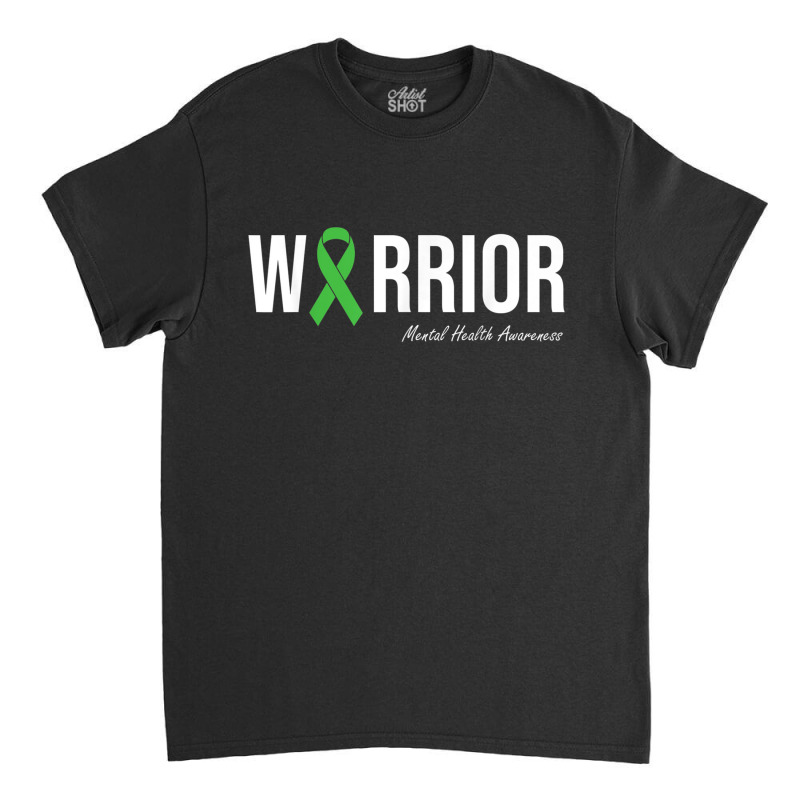 Mental Health Awareness Green Ribbon Classic T-shirt | Artistshot