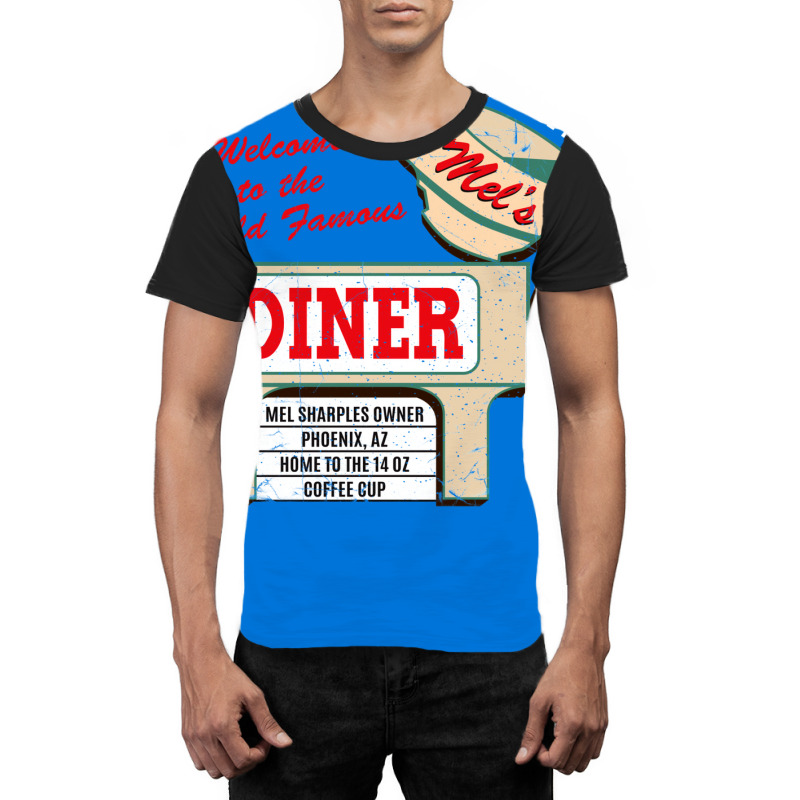 Mel's Diner Worn Graphic T-shirt by uezawataish2 | Artistshot