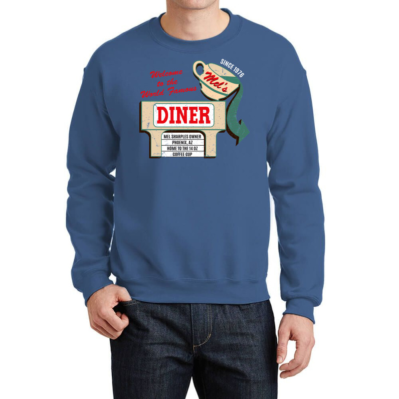 Mel's Diner Worn Crewneck Sweatshirt by uezawataish2 | Artistshot