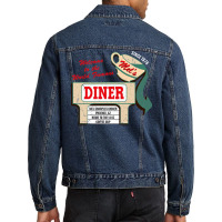 Mel's Diner Worn Men Denim Jacket | Artistshot