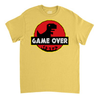 Game Over Video Dino Park No Internet Signal Classic T-shirt | Artistshot