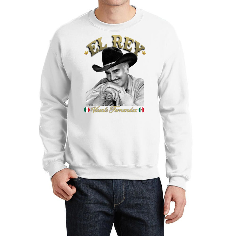 Vicente Fernandez Tequila Ranchera Mariachi Mexico El Rey Crewneck Sweatshirt | Artistshot