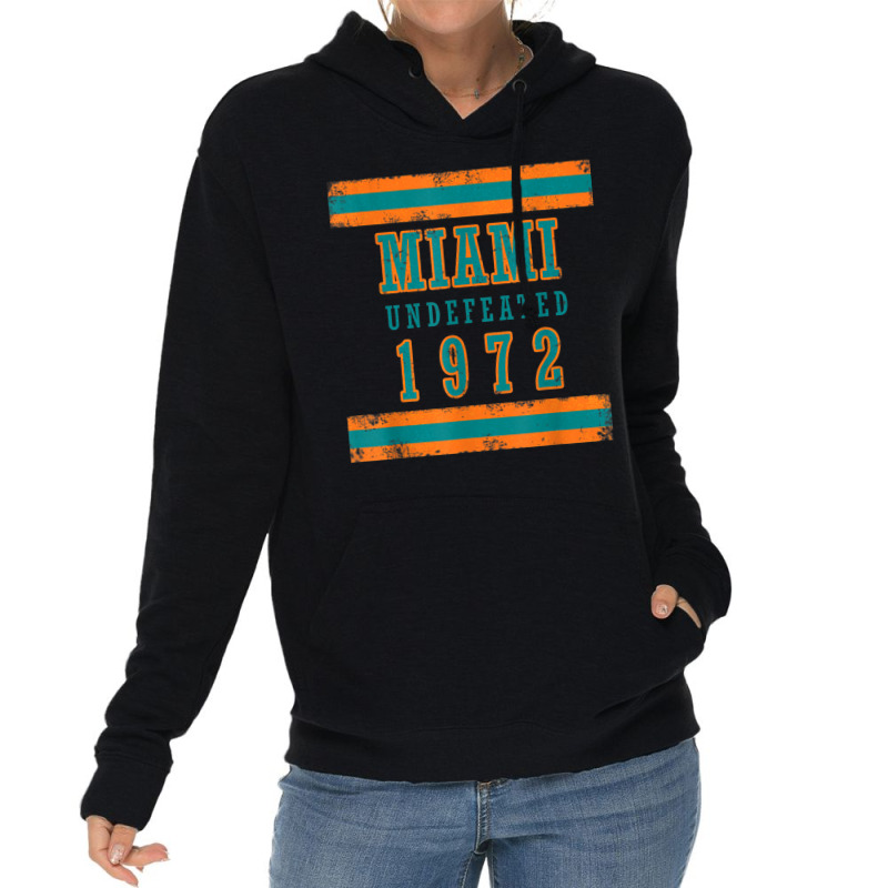 Miami Undefeated 1972 Shirt Vintage Sports Tee Lightweight Hoodie | Artistshot