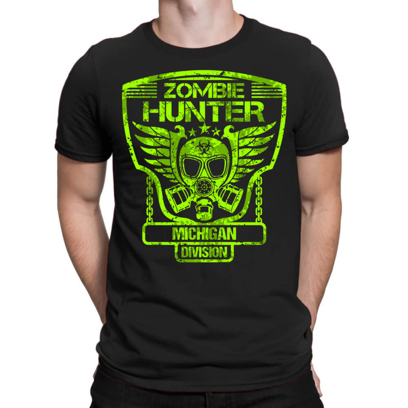 Michigan Zombie Hunter Hoodie T-shirt | Artistshot