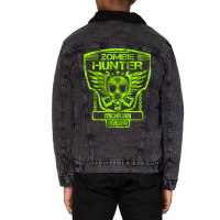 Michigan Zombie Hunter Hoodie Unisex Sherpa-lined Denim Jacket | Artistshot