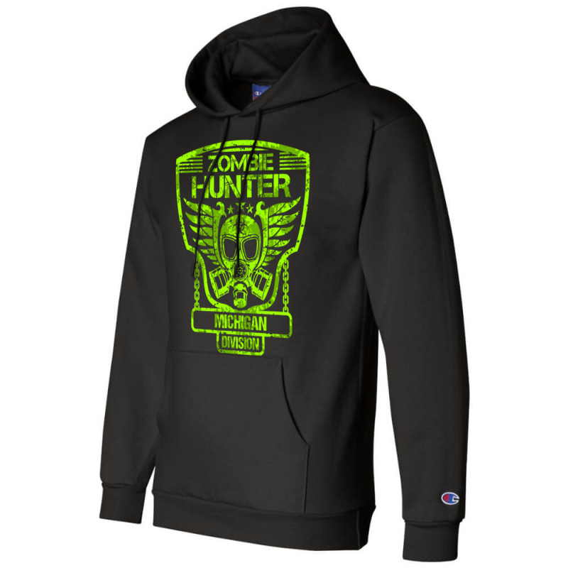 Michigan Zombie Hunter Hoodie Champion Hoodie | Artistshot