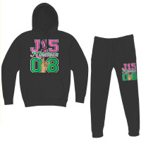 Womens J15 Nineteen 08 Founder's Day Aka Women Hand Sign V Neck T Shir Hoodie & Jogger Set | Artistshot