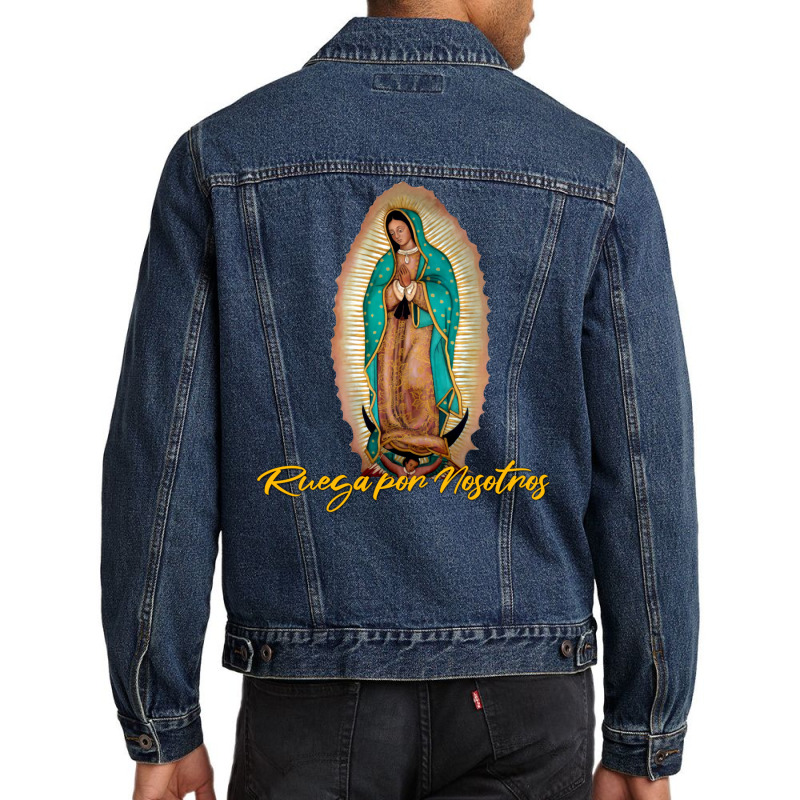 Virgen De Guadalupe Ruega Por Nosotros Men Denim Jacket | Artistshot