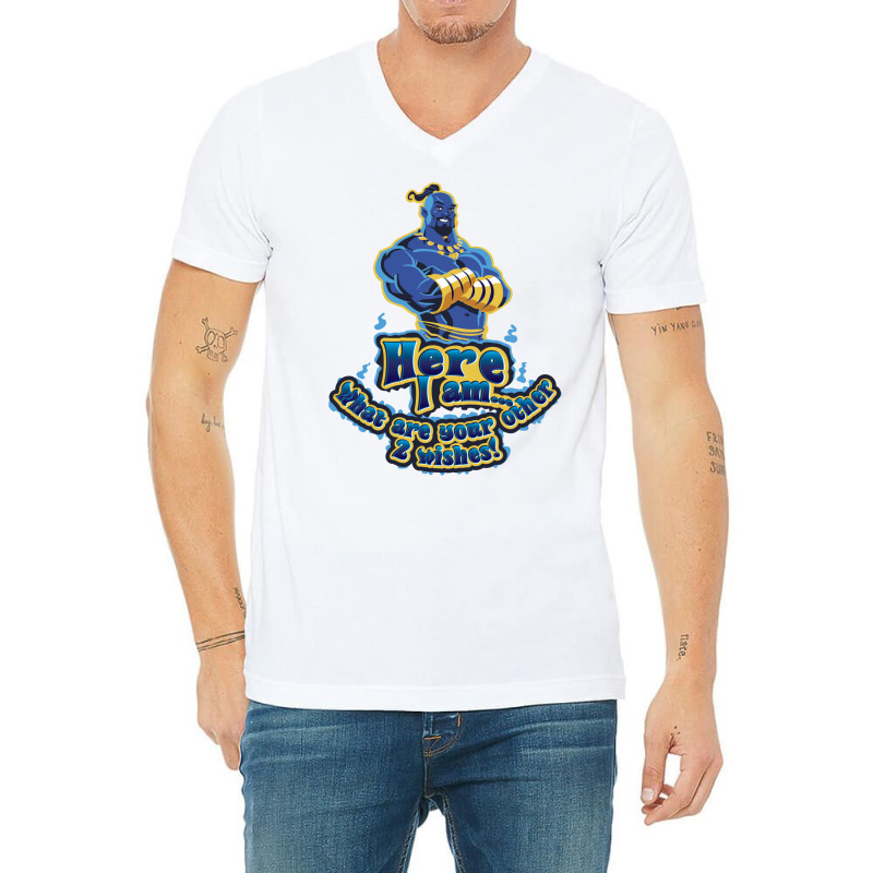 Genie Here I Am What Are Your Other 2 Wishes V-Neck Tee by glealcongerj | Artistshot