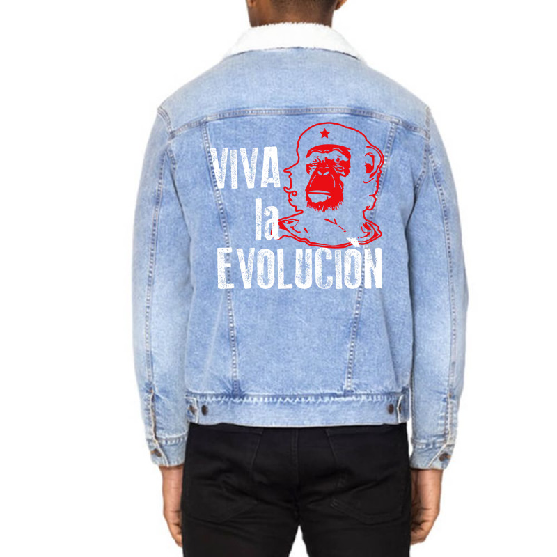 Viva La Evolucion Unisex Sherpa-lined Denim Jacket | Artistshot