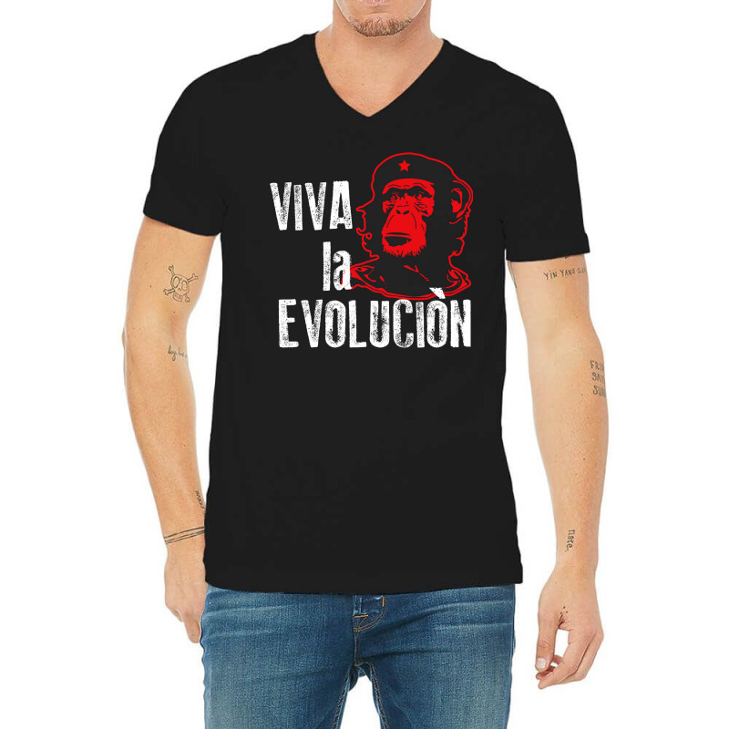 Viva La Evolucion V-neck Tee | Artistshot