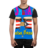 Bongos Puerto Rico Salsa Salsa Brava Graphic T-shirt | Artistshot