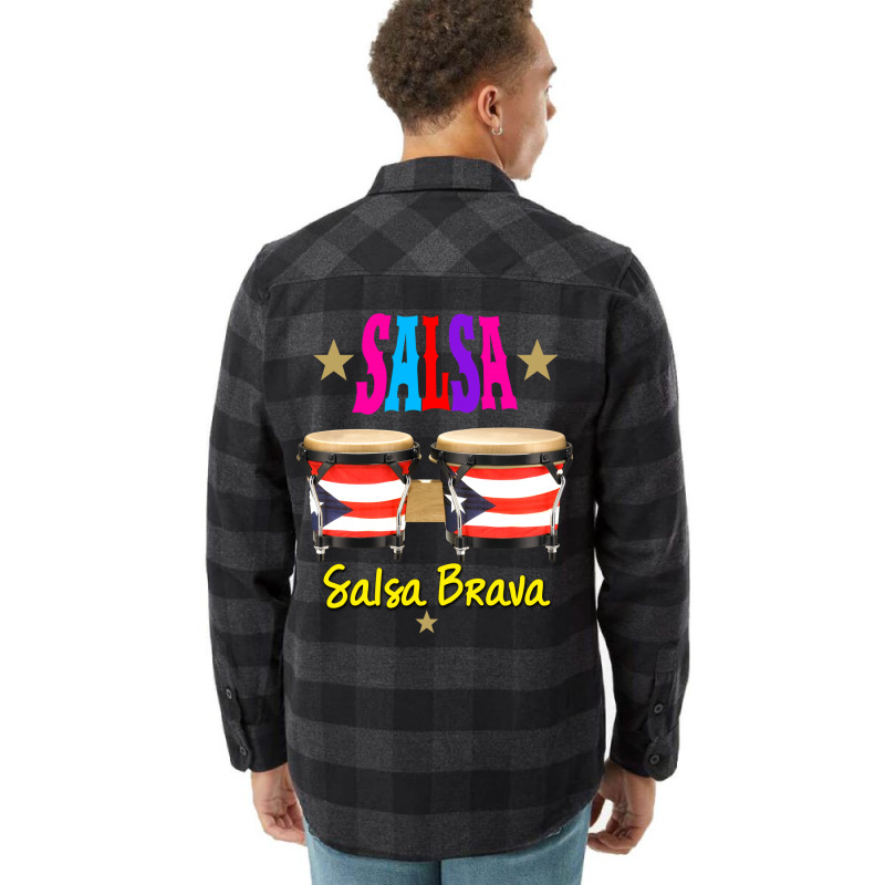 Bongos Puerto Rico Salsa Salsa Brava Flannel Shirt | Artistshot