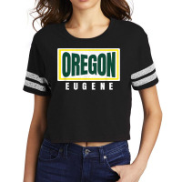 Eugene Greenyellow Retro Striped Eugene Oregon Fun Hometown T Shirt Scorecard Crop Tee | Artistshot