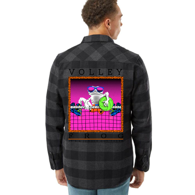 Volley Frog Flannel Shirt | Artistshot