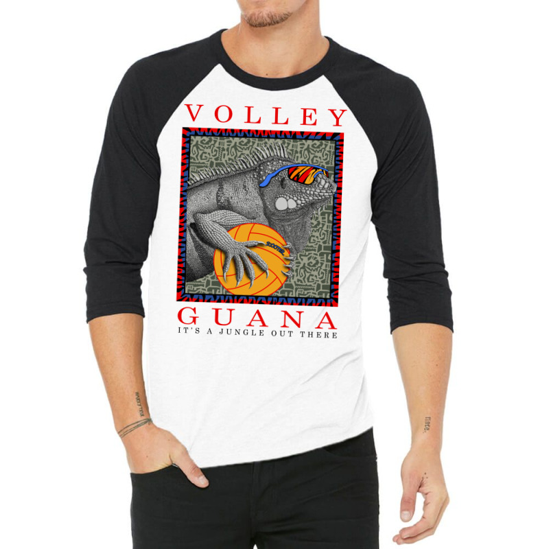 Volley Guana Iguana 3/4 Sleeve Shirt | Artistshot